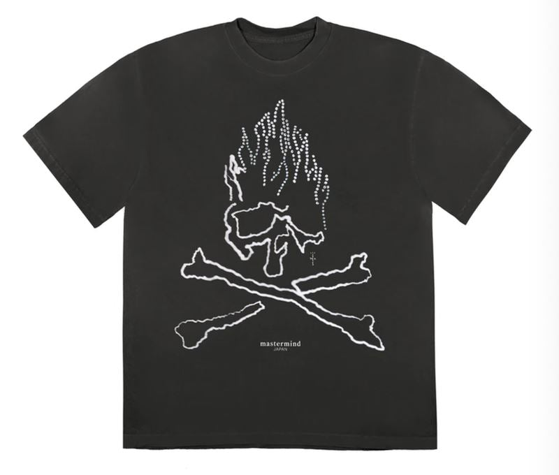 Travis Scott Cactus Jack For Mastermind Skull T-Shirt Blac