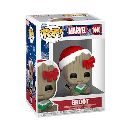Funko POP! Marvel Holiday Groot with Christmas Gift and Hat #1440