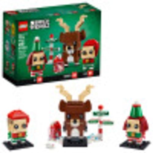 LEGO BrickHeadz Christmas Reindeer, Elf, and Elfie 40353