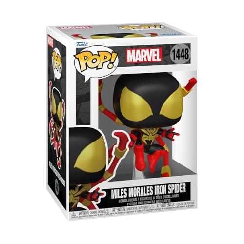 Funko POP Marvel: Spider-Man Comics - Miles Morales Iron Spider - 1/6 Odds for Rare Chase Variant - Marvel Comics - Collectable Vinyl Figure - Gift Idea - Official Merchandise - for Kids & Adults