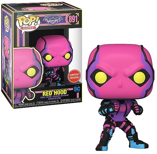 Funko Pop Red Hood Blacklight Gotham Knights GameStop Exclusive.