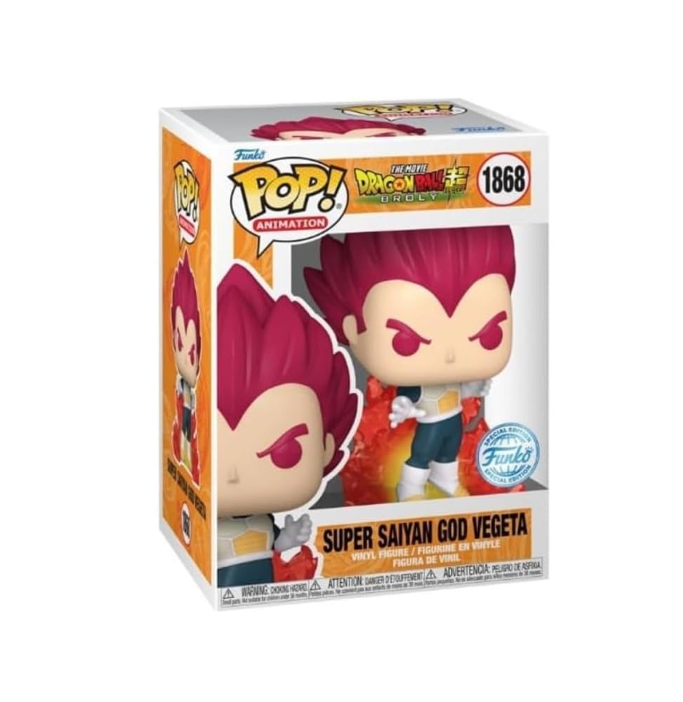 Funko POP! Dragon Ball Z Super Saiyan God Vegeta #1868 Chalice Exclusive