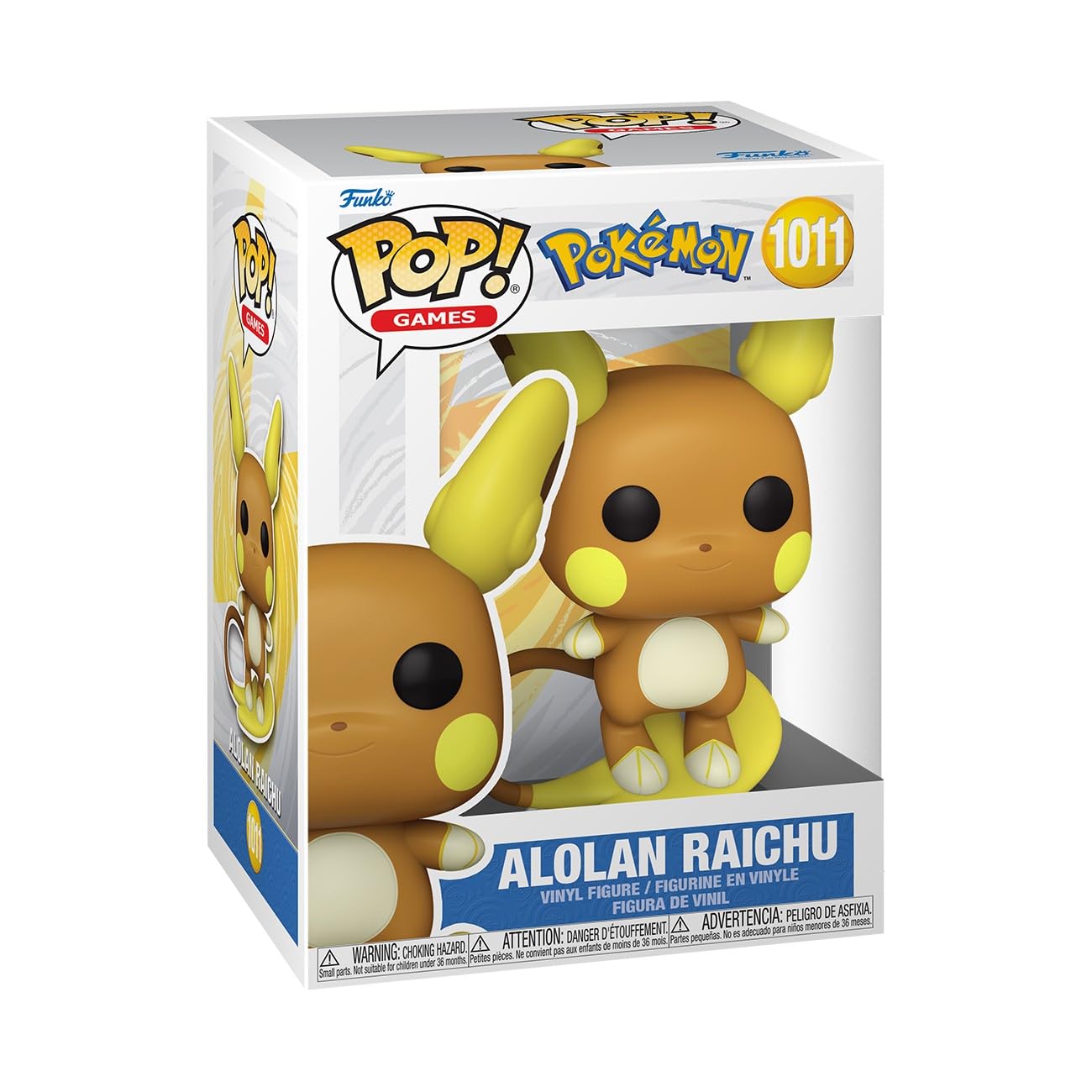 Funko Pop! Games: Pokemon - Raichu (Alolan) - Collectable Vinyl Figure - Gift Idea - Official Merchandise - Toys for Kids & Adults - Video Games Fans - Model Figure for Collectors and Display