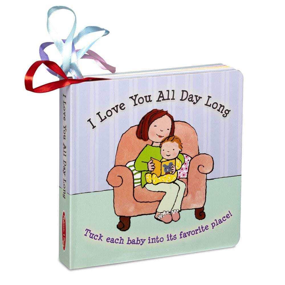 Melissa & Doug Children's Book - I Love You All Day Long (Board Book with 5 Play Tags to Tuck into Pockets)
