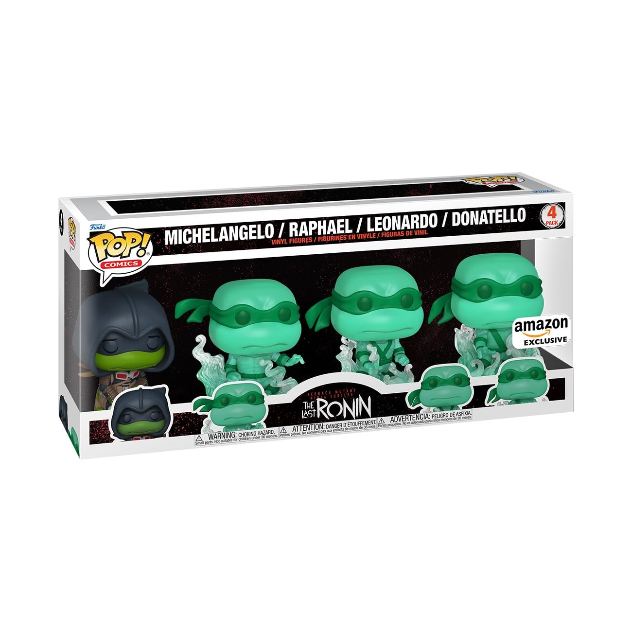 Funko Pop! Comics: Teenage Mutant Ninja Turtles (TMNT) The Last Ronin- Michelangelo - Brothers, 4-Pack - TMNT Comics - Amazon Exclusive - Collectable Vinyl Figure - Gift Idea - Official Merchandise