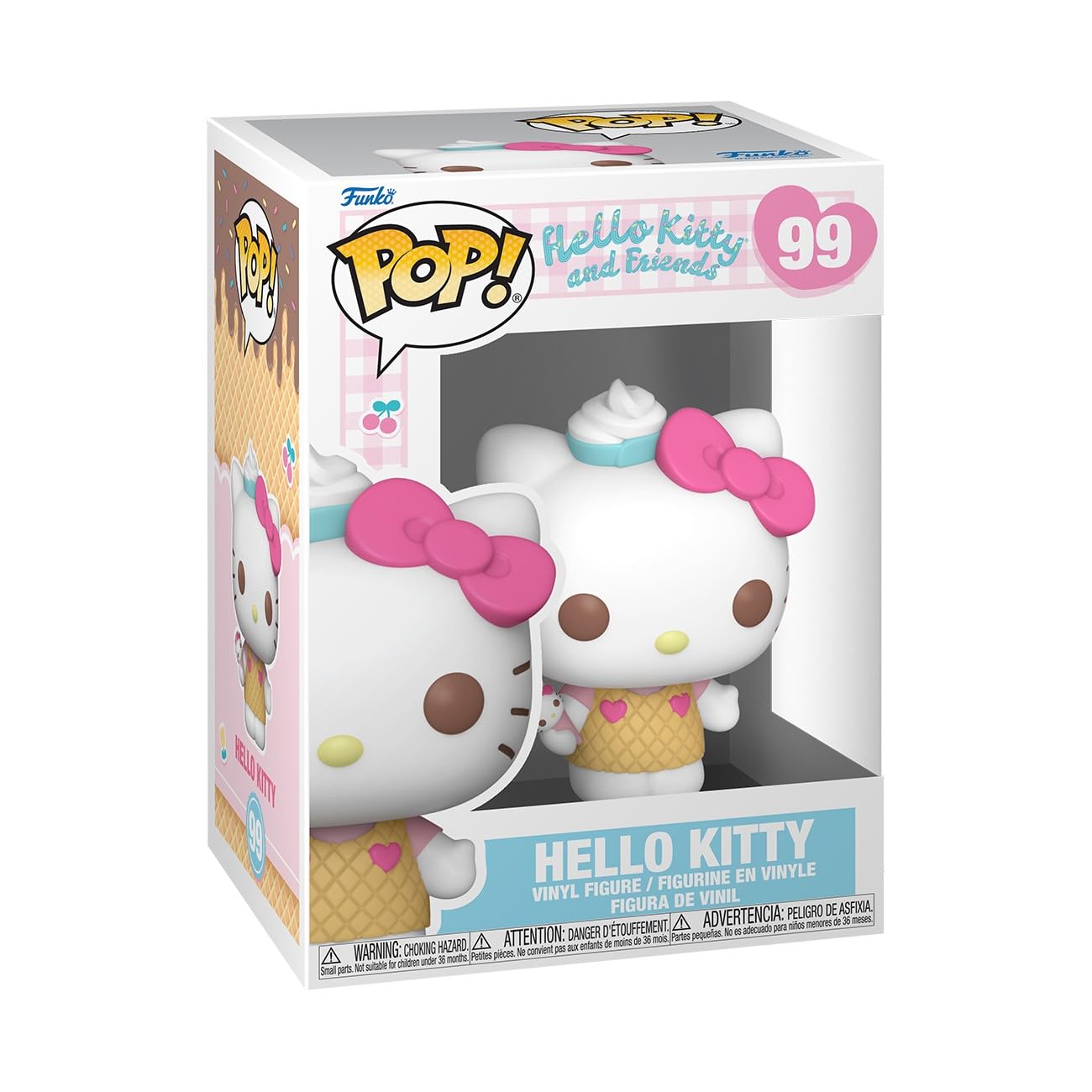 Funko POP Sanrio: Hello Kitty - Hello Kitty - (Icecream) - Collectable Vinyl Figure - Gift Idea - Official Merchandise - for Kids & Adults - Cartoons Fans - Model Figure for Collectors and Display