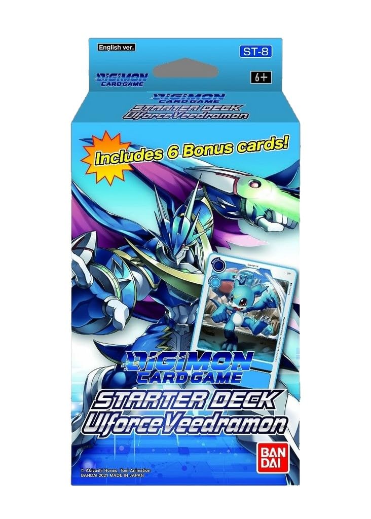 Digimon Card Game: Ulforce Veedramon Starter Deck Display of 6 - Starter Deck 08: Ulforce Veedramon (ST-8)