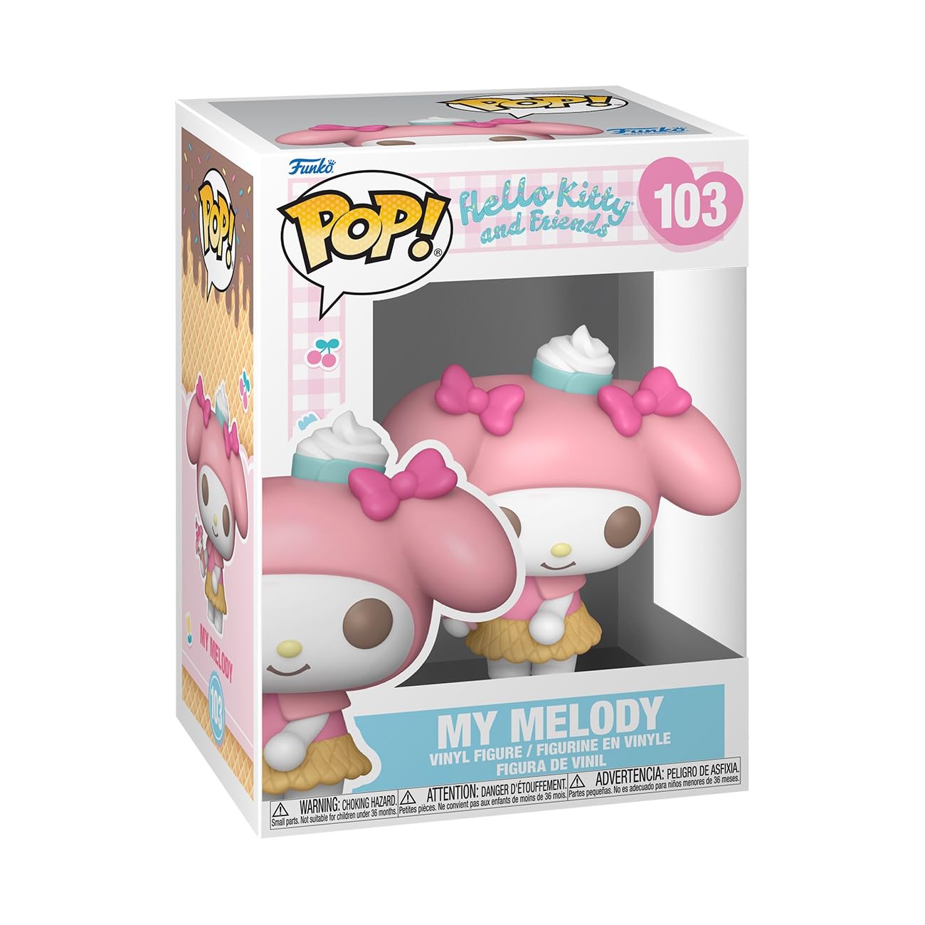 Funko POP Sanrio: Hello Kitty - My Melody - (Icecream) - Collectable Vinyl Figure - Gift Idea - Official Merchandise - for Kids & Adults - Cartoons Fans - Model Figure for Collectors and Display