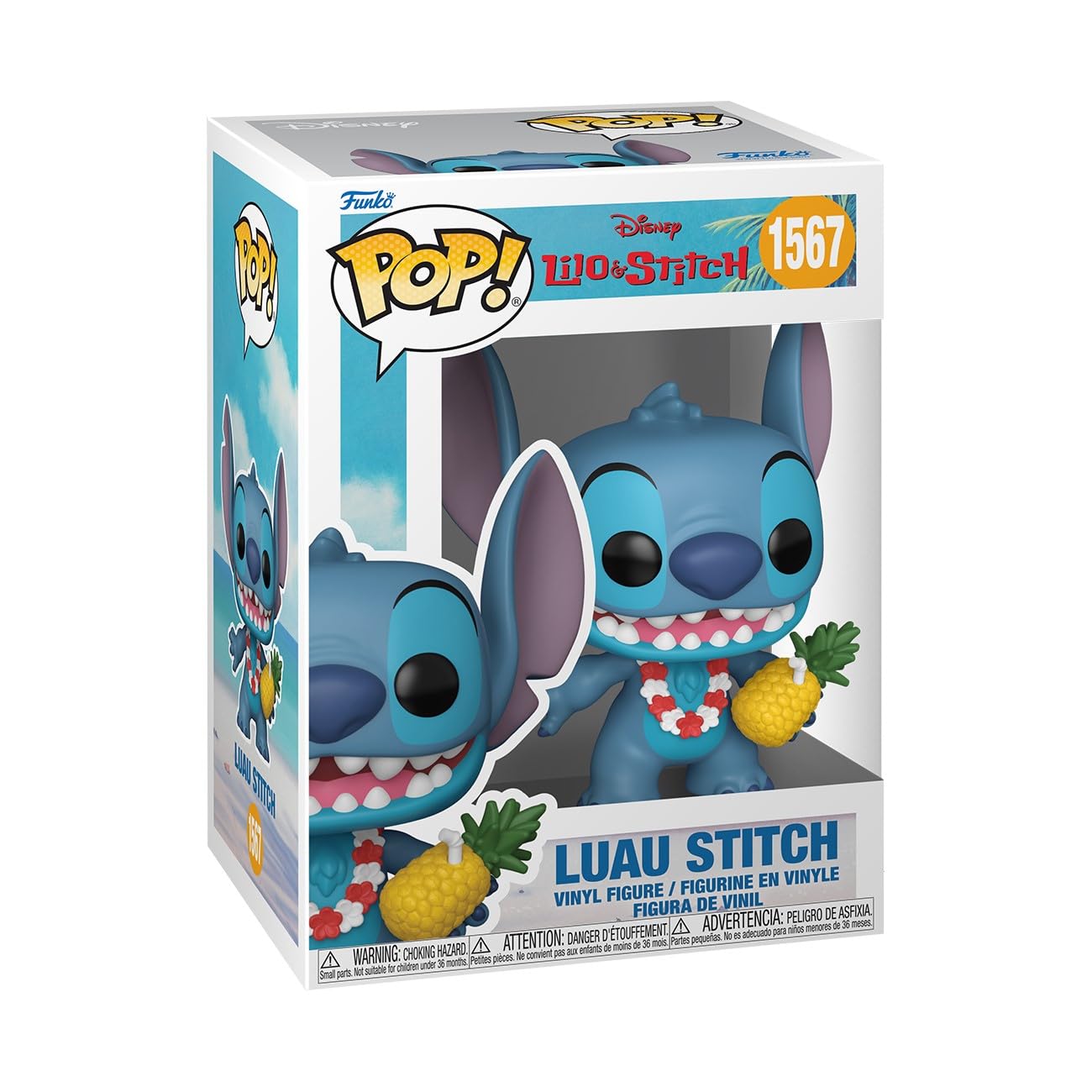 Funko Pop! Disney: Lilo and Stitch - Luau Stitch - Collectable Vinyl Figure - Gift Idea - Official Merchandise - Toys for Kids & Adults - Cartoon/Animation Fans - Model Figure for Collectors