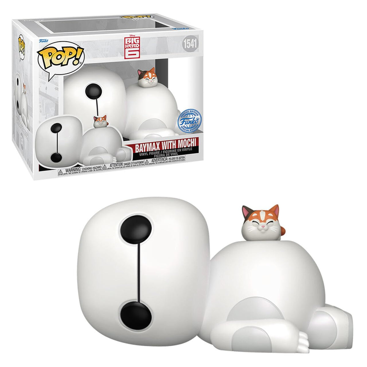 Funko Pop! Big Hero 6 Baymax with Mochi Super 6-Inch #1541