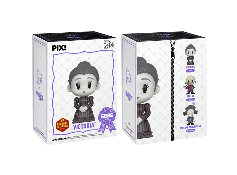 Thrilljoy x Corpse Bride - Victoria Pix! Vinyl Figure (chance of Albert CHASE & General Bonesapart ULTRA CHASE) (2026 Spring Event Exclusive)