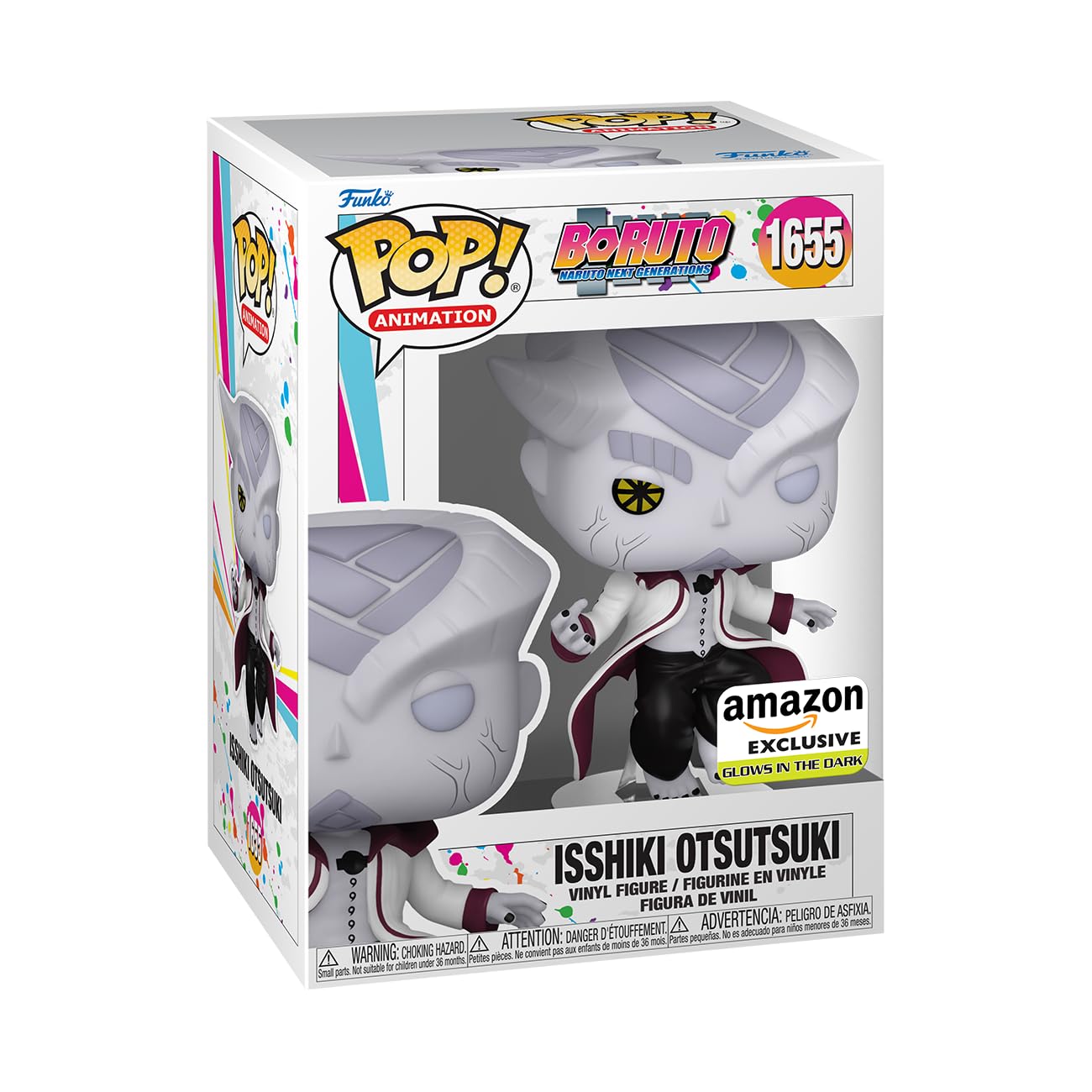 Funko Pop! Animation: Boruto: Naruto Next Generations - Isshiki Otsutsuki, Glow in The Dark, Amazon Exclusive