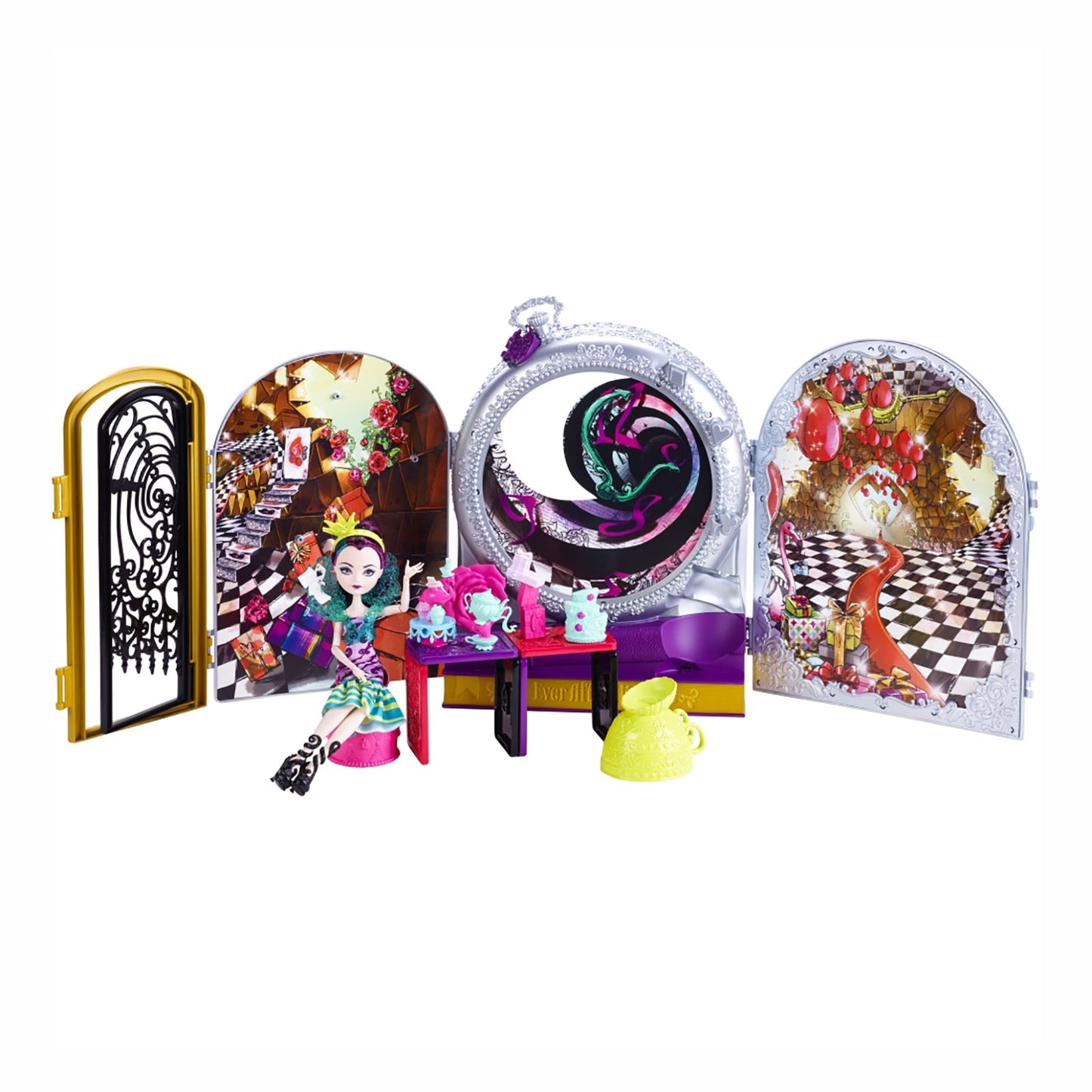 Ever After High Way Too Wonderland High and Raven Queen Playset