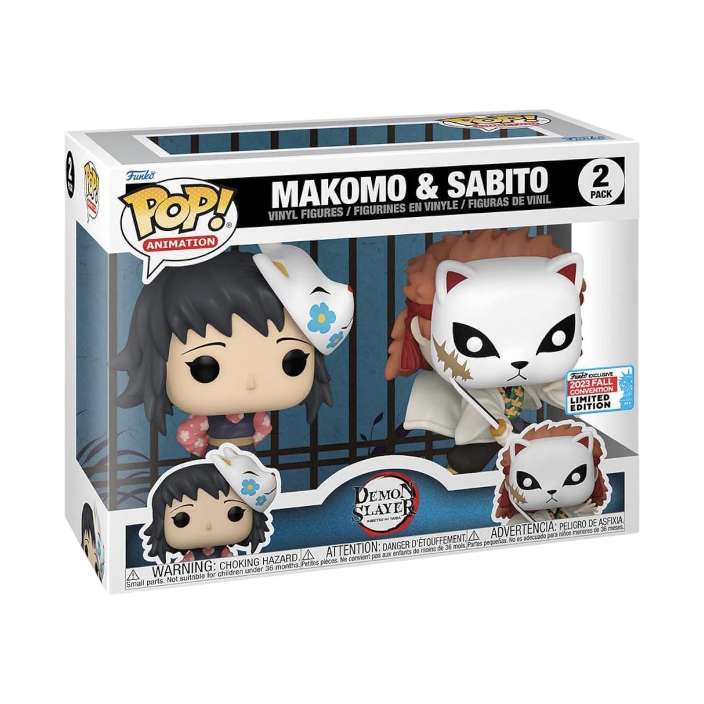 Funko POP! Animation Demon Slayer Makomo & Sabito 2-Pack Shared Fall Convention