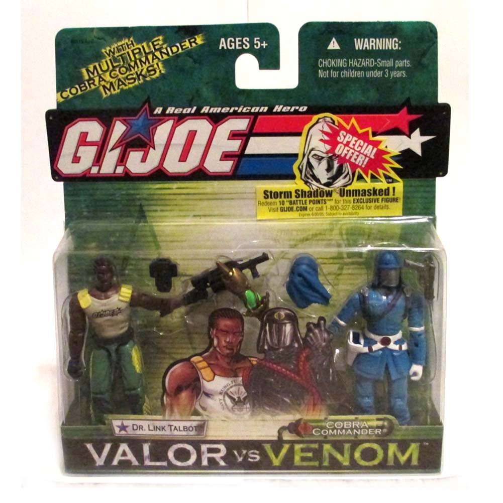 GI Joe Valor vs. Venom 2-Pack: Dr. Link Talbot vs. Cobra Commander