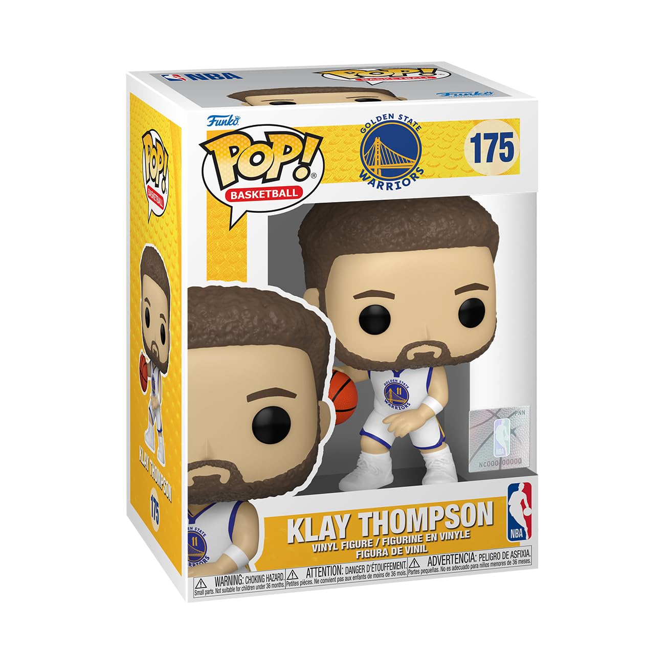 Funko POP! NBA: Warriors - Klay Thompson - Collectable Vinyl Figure - Gift Idea - Official Merchandise - for Kids & Adults - Sports Fans - Model Figure for Collectors and Display