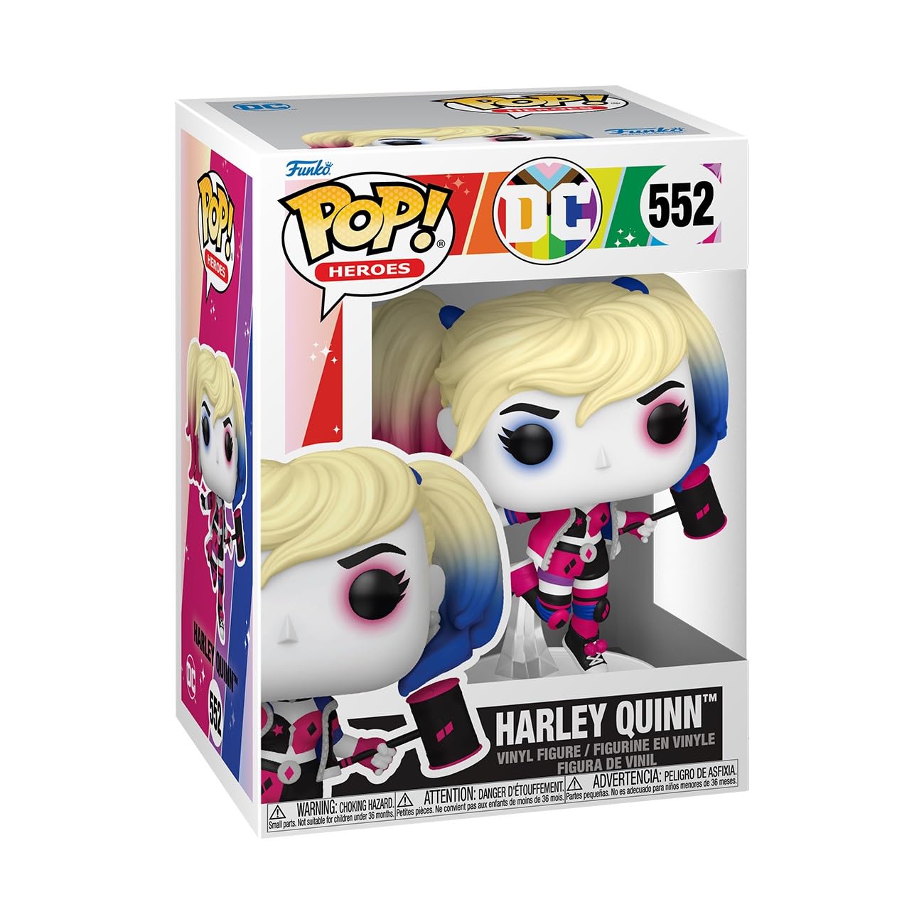 Funko Pop Heroes: Pride - Harley Quinn Q - DC Comics - Collectable Vinyl Figure - Gift Idea - Official Merchandise - Toys for Kids & Adults - Superheroes Fans - Model Figure for Collectors