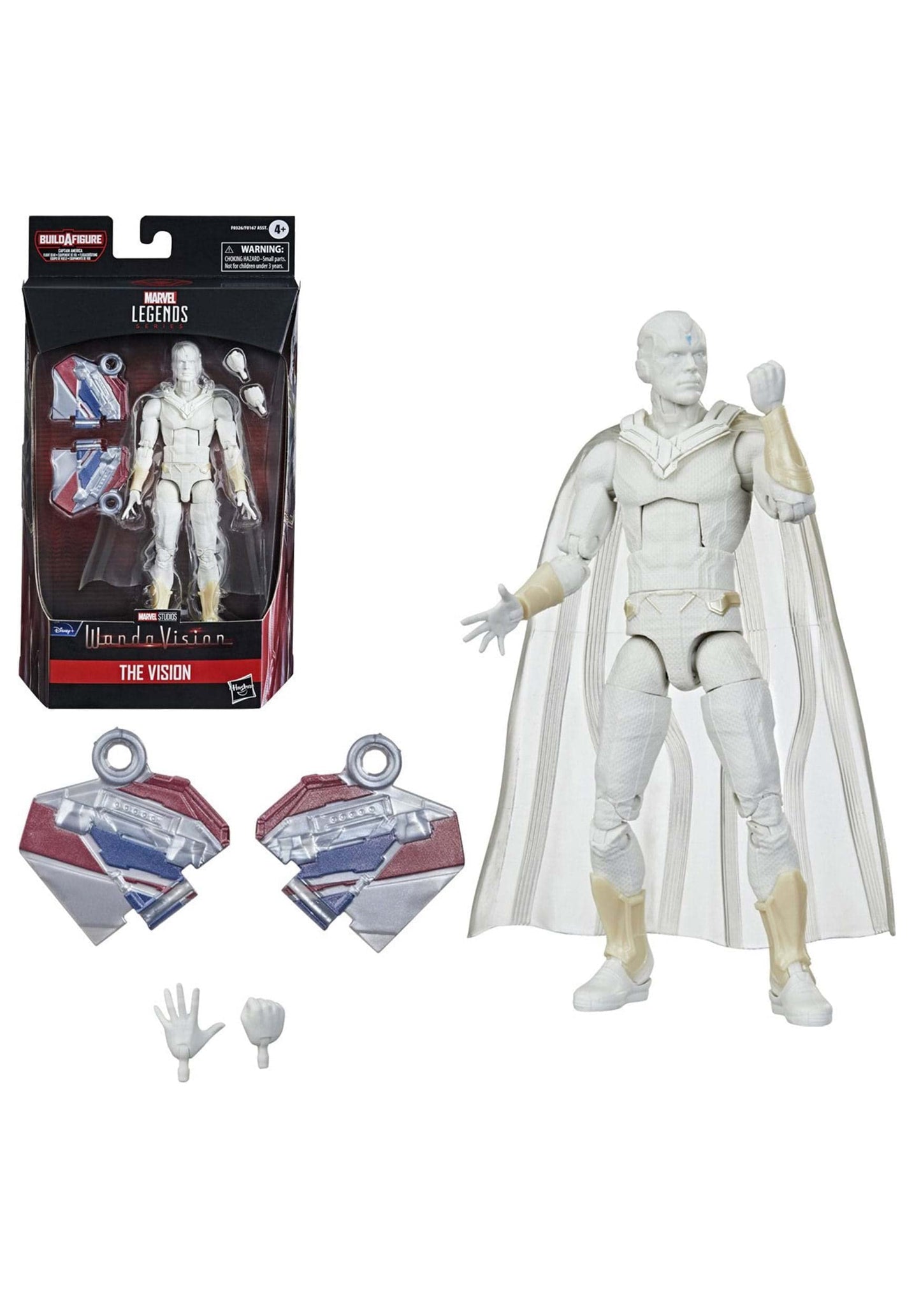 Avengers Hasbro Marvel Legends Series 6-inch Action Figure Toy Vision, Premium Design and 2 Accessories, for Ages 4 and Up , White