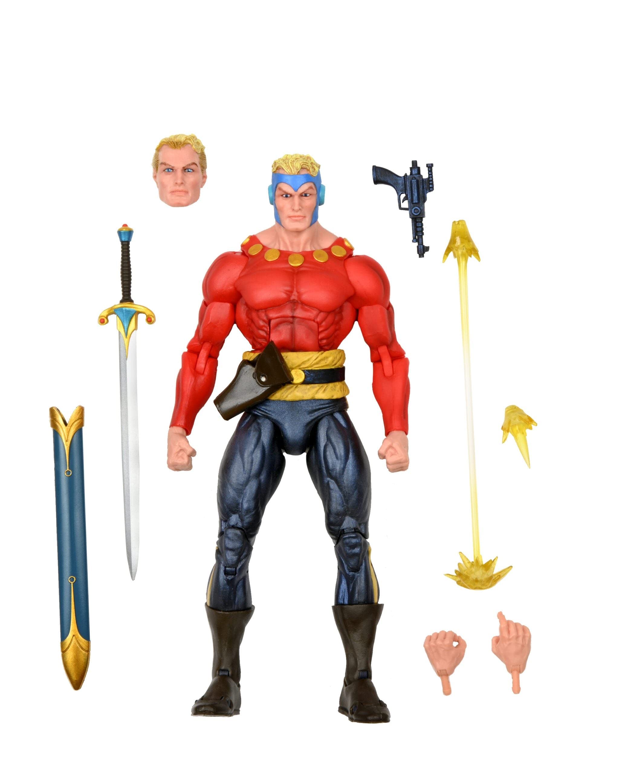 NECA Flash Gordon - Action Figure 17,8 Cm (Scala 7 Pollici) - The Original Superheroes