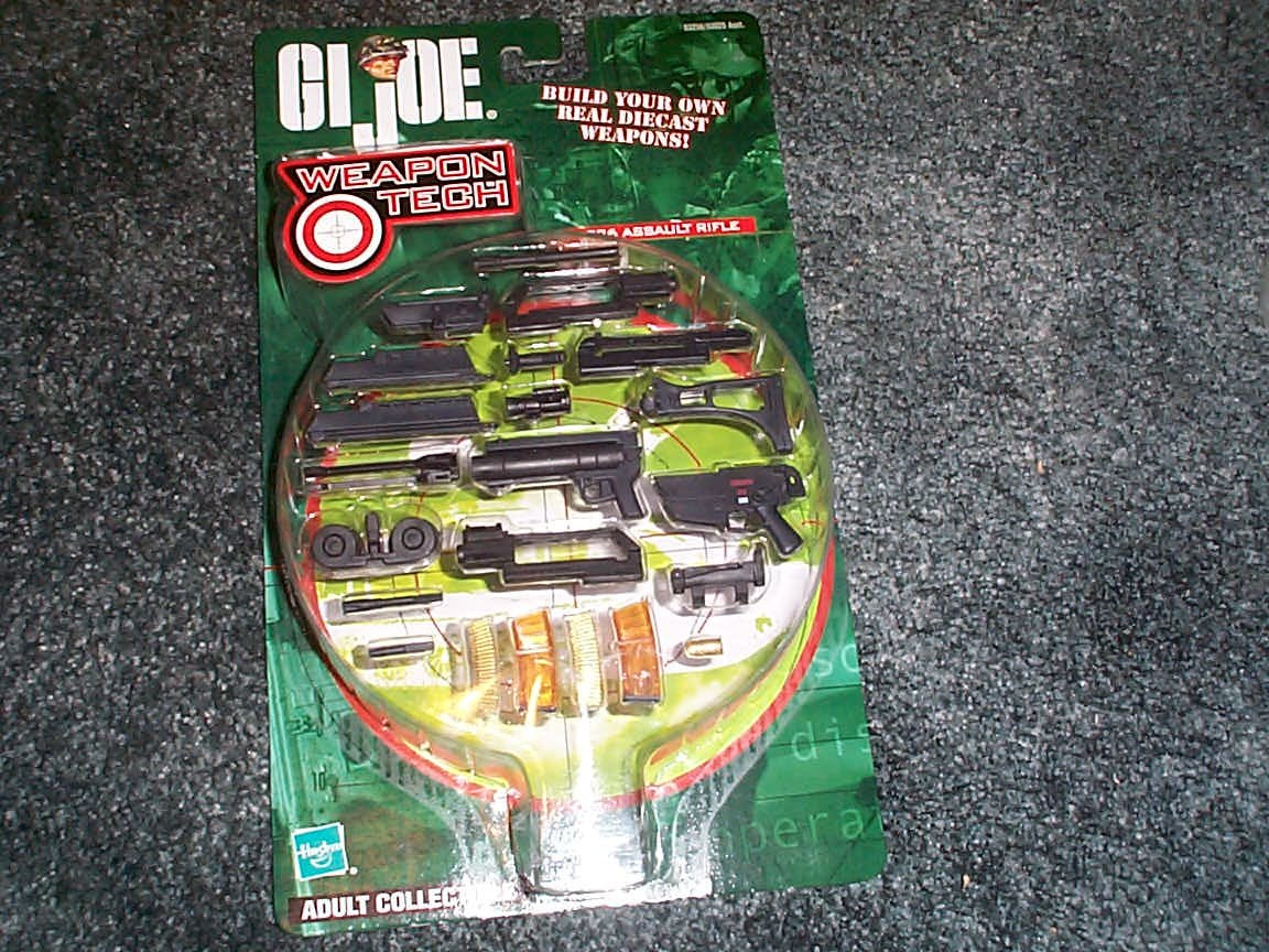 Gi Joe G36 assault Rifle weapon tech set Build your own Real diecast weapons
