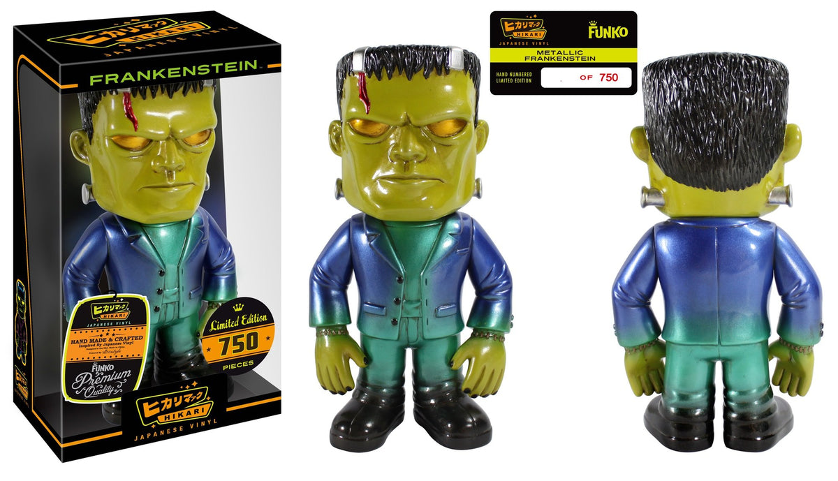 Funko Metallic Frankenstein Hikari Sofubi Vinyl Figure 750 Pieces Worldwide Gemini Collectibles Exclusive