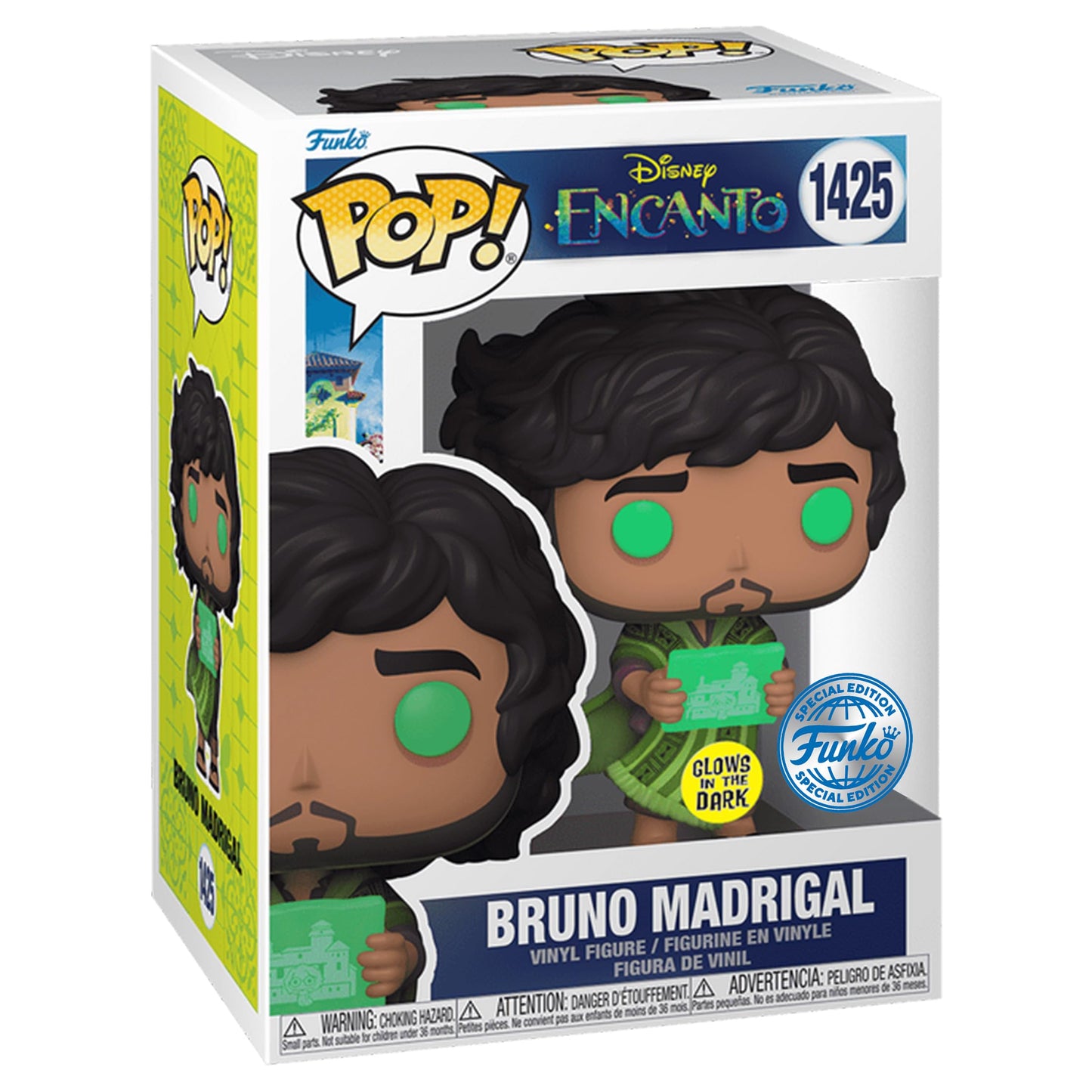Funko Pop! Disney: Encanto - Bruno Madrigal with Prophecy Special Edition Glow in The Dark Exclusive #1425