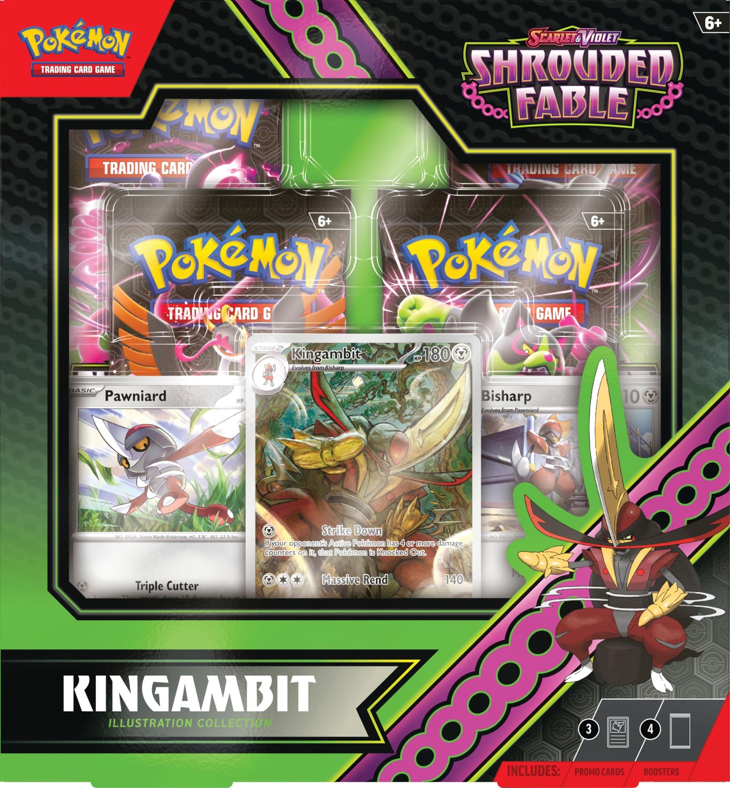 Pokemon TCG: Kingambit Illustration Collection - SV: Shrouded Fable