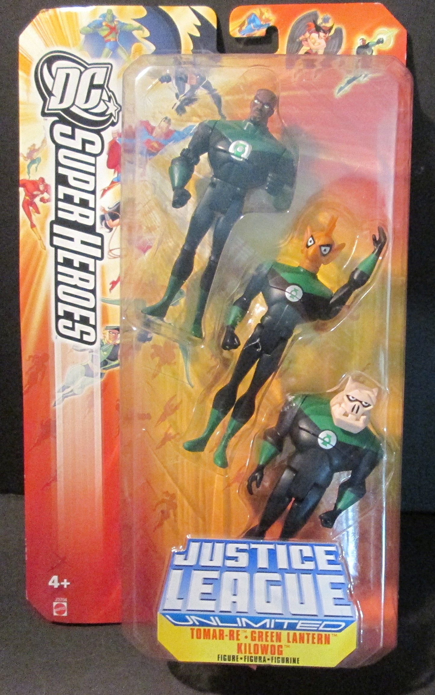 DC Justice League Unlimited Super Heroes John Stewart, Tomar Re & Kilowog Action Figures