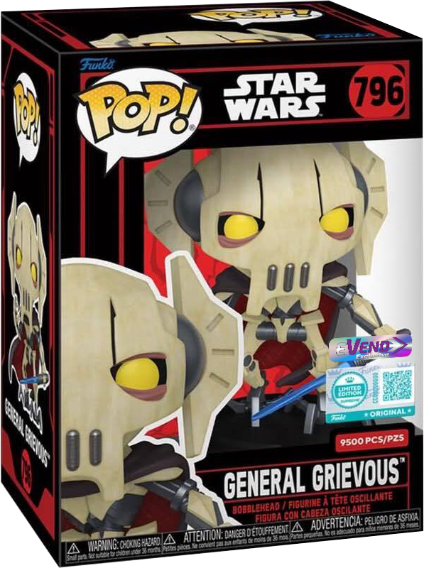 Funko POP! Star Wars - General Grievous #796 LE 9500 eVend Exclusive