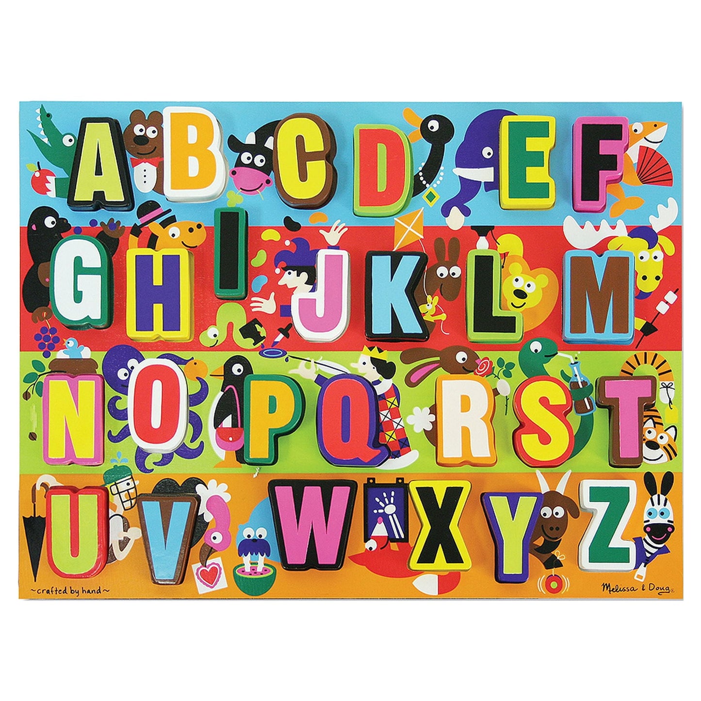 Melissa & Doug Jumbo ABC Wooden Chunky Puzzle (26 pcs)