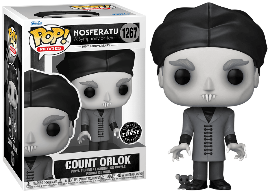 Funko Pop! Movies: Nosferatu A Symphony of Terror 100th Anniversary - Count Orlok #1267 Black and White Chase