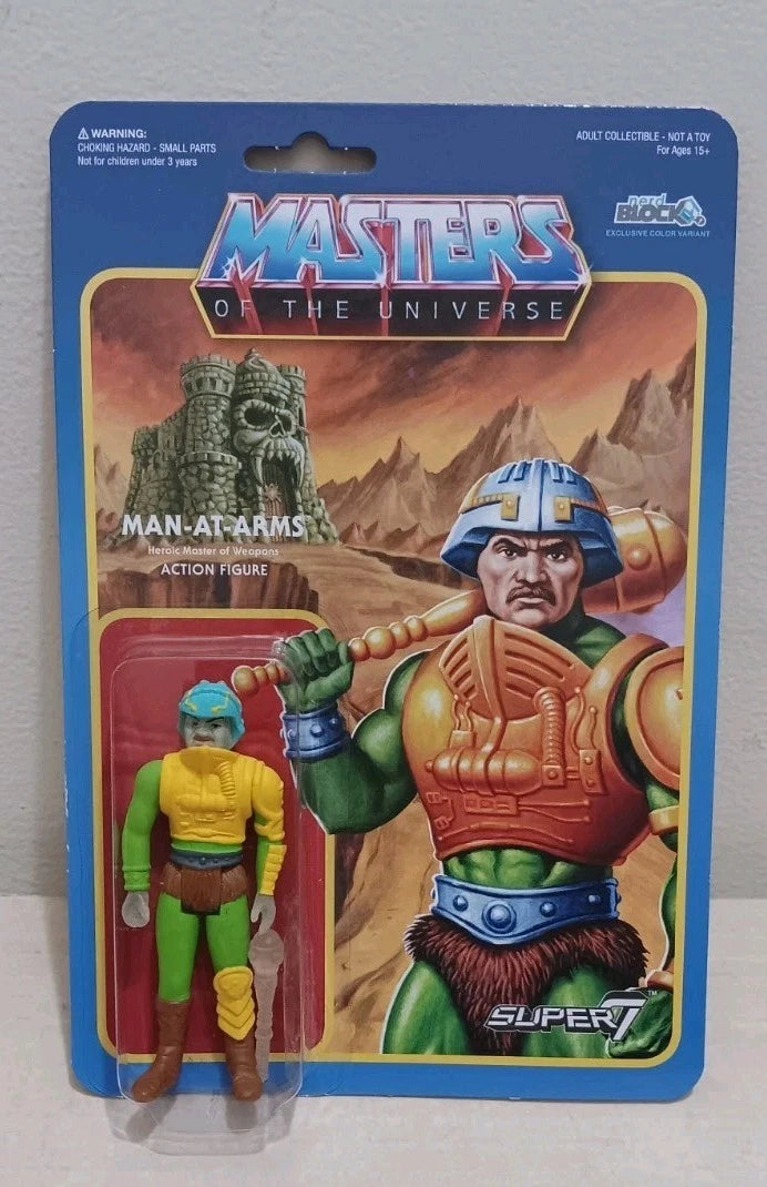 Super 7 Masters Of The Universe Man At Arms Action Figure Glows In Dark