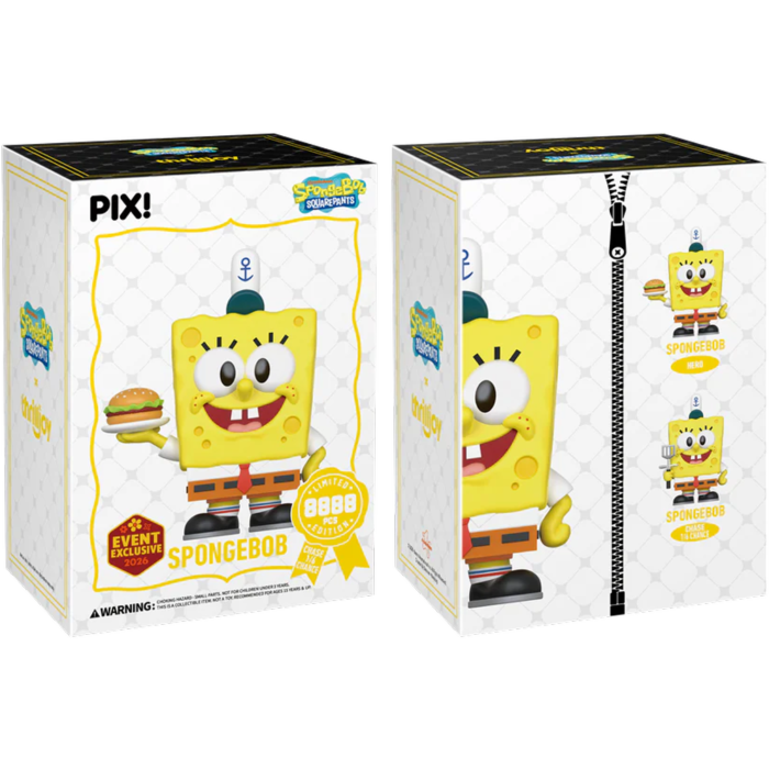Thrilljoy PIX! SpongeBob SquarePants - Spongebob SquarePants Pix! Vinyl Figure (chance of Spongebob SquarePants CHASE) (2026 Spring Event Exclusive)