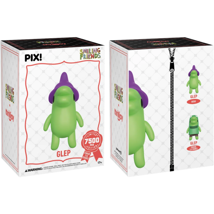 Thrilljoy PIX! Smiling Friends (2022) - Glep Pix! Vinyl Figure (chance of Glep CHASE)