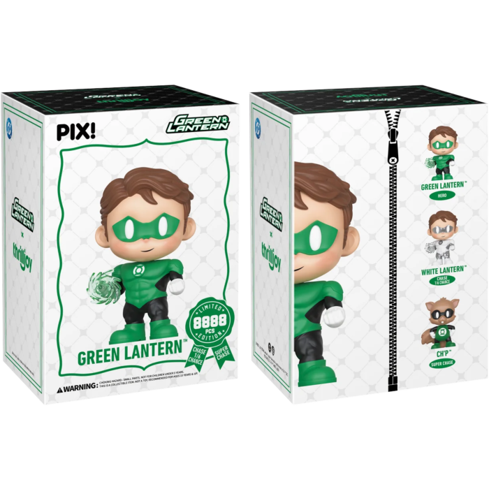 Thrilljoy x Green Lantern - Green Lantern Pix! Vinyl Figure (chance of White Lantern CHASE & Ch'p SUPER CHASE)