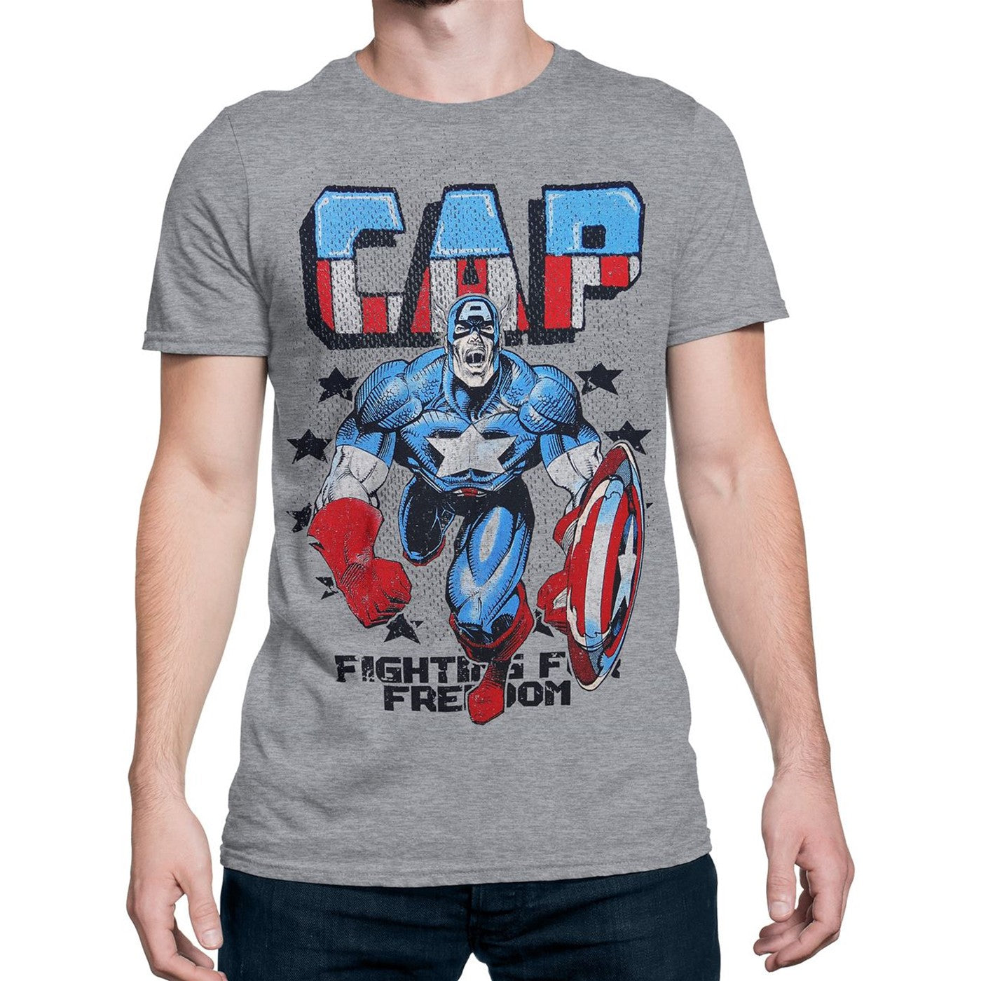 Funko POP! Tees Marvel Captain America Fight For Freedom Size 2XL T-Shirt