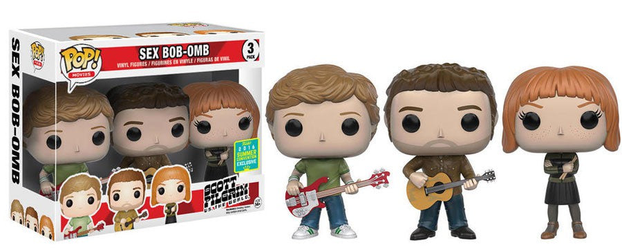 Funko POP! Movies Scott Pilgrim vs The World Sex Bob-Omb 3-Pack Exclusive