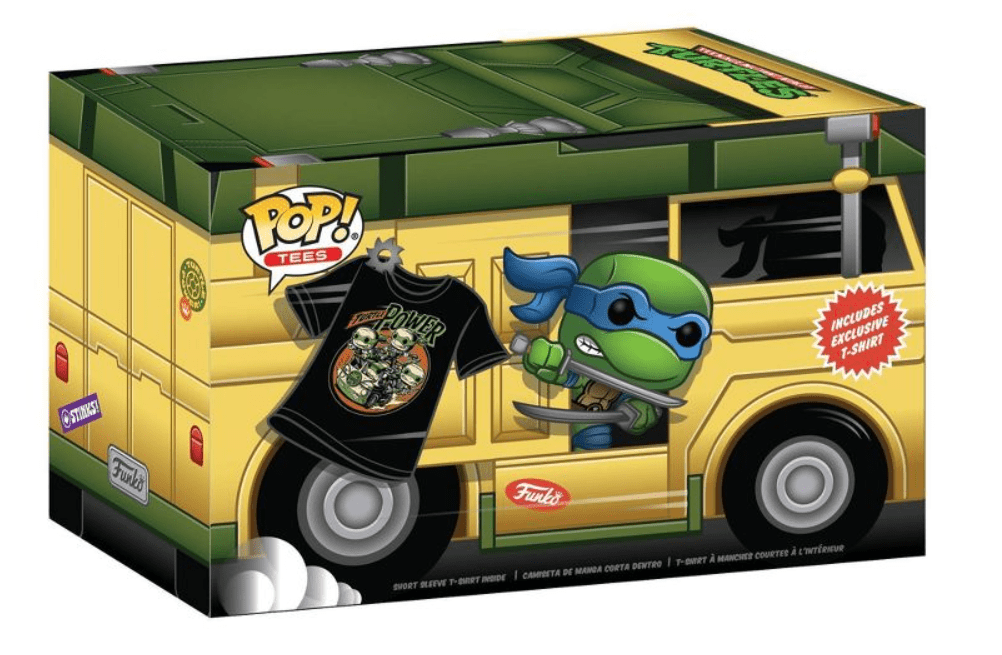 Funko POP! Tees TMNT Teenage Mutant Ninja Turtles Turtle Power Size Xtra Large Collectors Box