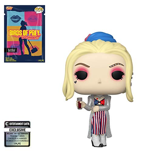 Funko POP! Heroes Birds of Prey Harley Quinn Black Mask Club #303 with Collectible Card Exclusive
