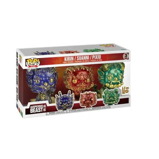 Funko POP! Asia Auspicious Beast Kirin Suanni Pixiu 3-Pack Exclusive