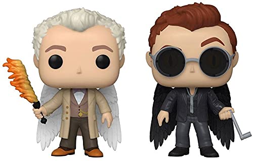 Funko POP! Television Good Omens Aziraphale & Crowley Specialty Series Figures, 2-Pack