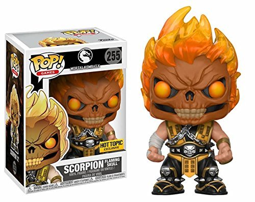 Funko POP! Games Mortal Kombat X Scorpion #255 (Flaming Skull)