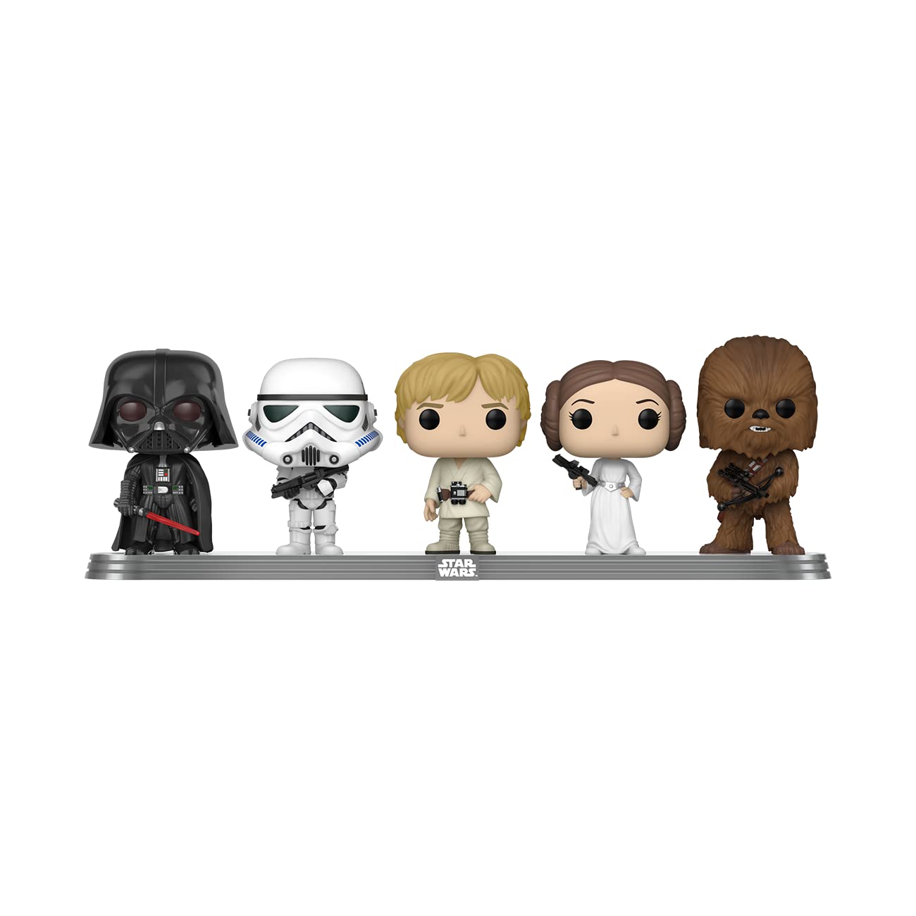 Funko POP! Star Wars Darth Vader / Storm Trooper / Luke Skywalker / Princess Leia / Chewbacca - 5 Pack Exclusive