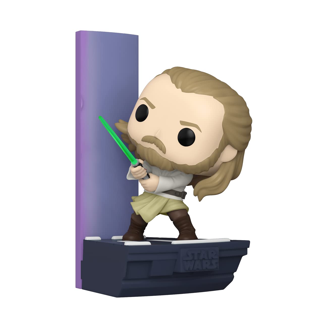 Funko POP! Deluxe: Star Wars Duel of The Fates - Qui-Gon Jinn, Exclusive, Figure 3 of 3