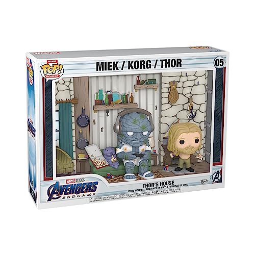 Funko POP! Moments Deluxe: Avengers: Endgame - Thor's House, Miek, Korg, Thor