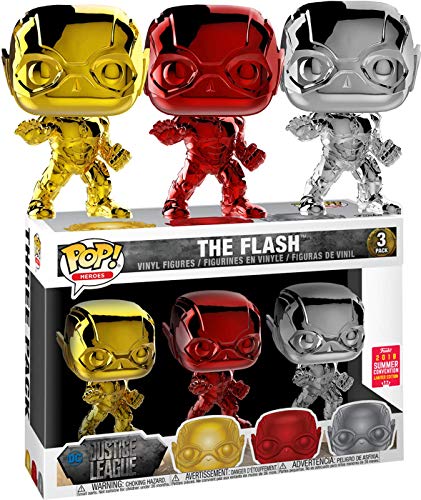 Funko POP! Heroes Chrome Flash 3-pack