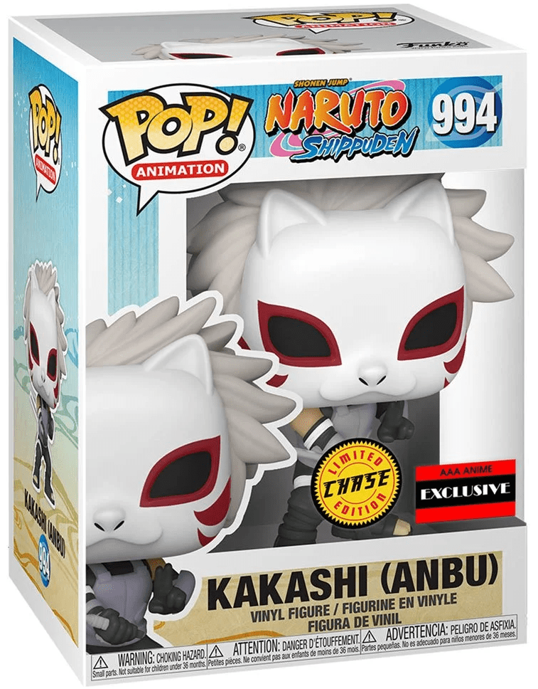 Funko POP! Animation Naruto Shippuden CHASE Kakashi (Anbu) #994 AAA Exclusive