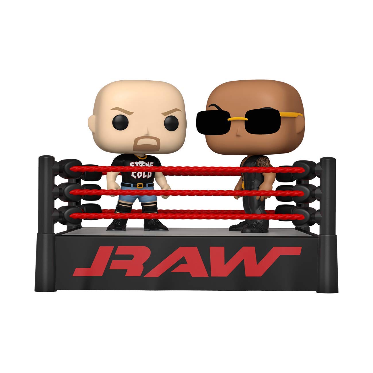 Funko POP! Moment WWE - The Rock vs Stone Cold in Wrestling Ring