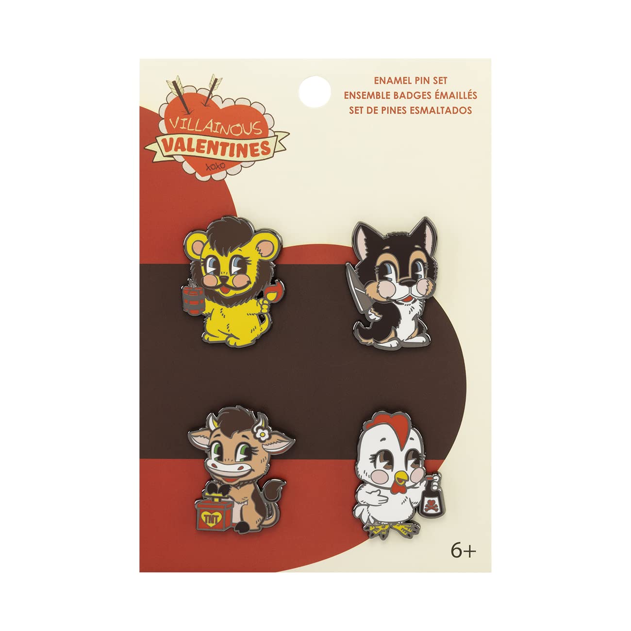Funko Villainous Valentines Pin Set 4-Pack