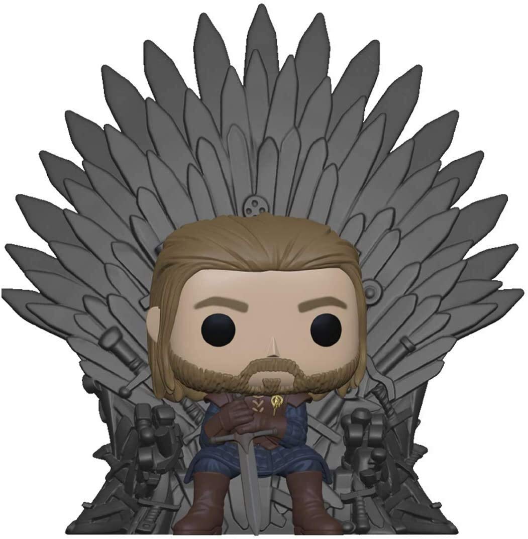 Funko POP! Game of Thrones Deluxe Ned Stark on Throne, Multicolor